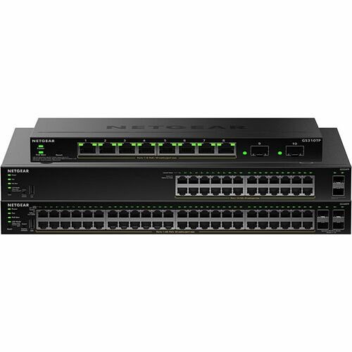 Netgear GS348TP-200NAS Switches & Bridges Netgear Gs348tpv2 Ethernet Switch - 48 Ports - Manageable - Gigabit Ethernet - 10/100/1000base-t, 10 Gs348tp200nas 606449175967