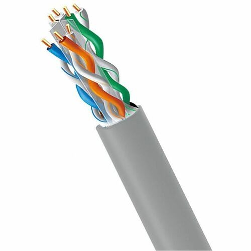 4xem 4XCAT6A1000RGR Cables 4xem 1000ft Cat6a Pure Copper Riser Bulk Ethernet Cable - Gray, 23 Awg Solid, Cmr Rated, 500mhz - 10 841567006223