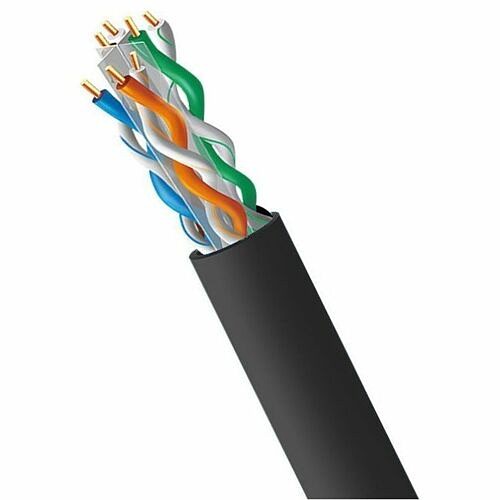 4xem 4XCAT6A1000RBK Cables 4xem Cat 6a 1000ft (305 M) Riser Bulk Cable (black) - 1000 Ft Category 6a Network Cable For Network  841567006216