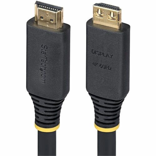 Startech HDMI2-CABLE-GRIP-15M Cables Startech.com 15m (49.2ft) Active High Speed Hdmi Cable With Gripping Connectors, 4k 60hz/1440p 144hz Hdmi2cablegrip15m 065030925631
