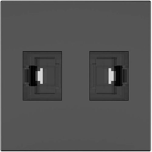 Kramer Electronics MD-2RJ45 Faceplates & Mounting Boxes Kramer Faceplate - 2 X Total Number Of Socket(s) - 2 X Rj-45 Port(s) (md-2rj45) Md2rj45 