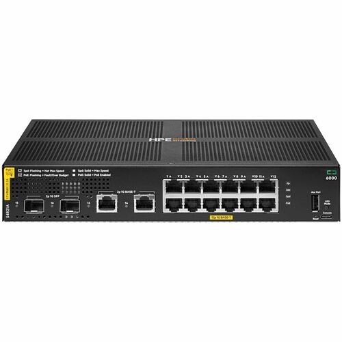 Aruba Networks S4R21A#ABA Switches & Bridges Aruba Cx 6000 Switch Series - 14 Ports - Manageable - Gigabit Ethernet - 10/100/1000base-t, 1000base S4r21aaba 