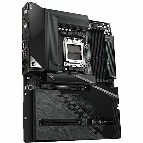 Gigabyte X870 AORUS STEALTH Motherboards Aorus Stealth X870 Gaming Desktop Motherboard - Amd X870 Chipset - Socket Am5 - Atx - Ryzen 9, Ryzen X870aorusstealth 889523056073