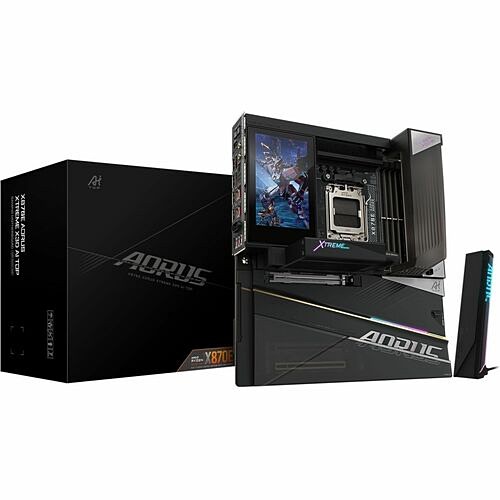 Gigabyte X870E AORUSXTREMEX3DAITOP Motherboards Aorus Ultra Durable X870e Aorus Xtreme X3d Ai Top Gaming Desktop Motherboard - Amd X870e Chipset - S X870eaorusxtremex3daitop 889523055946