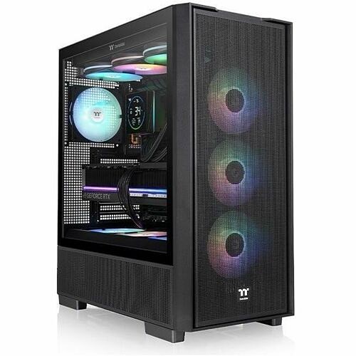 Thermaltake CA-11K-00M1WN-00 Computer Cases Thermaltake S380 Tg Argb Mid Tower Chassis - Mid-tower - Black - Tempered Glass, Spcc - 4 X Bay - 1  Ca11k00m1wn00 840480304560