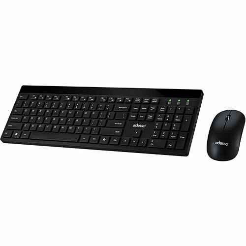 Adesso WKB-1400CB Keyboard & Mouse Combos Adesso Wkb-1400cb Keyboard And Mouse - Usb Membrane/scissor Wireless Rf 2.40 Ghz Keyboard - 104 Key -  Wkb1400cb 783750009621