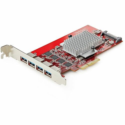 Startech P10Q4A-USB-CARD USB/Firewire Adapters Startech 4-port Usb-a Pcie Card, Usb 3.2 10gbps, Usb Pci Express Expansion Card, 4x Independent Usb  P10q4ausbcard 065030912198