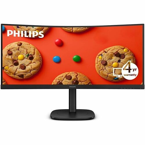 Philips 34B2U3600C Monitors Philips 34b2u3600c 34" Class Wqhd Curved Screen Led Monitor - 21:9 - Black - 34" Viewable - Vertical 810112795172