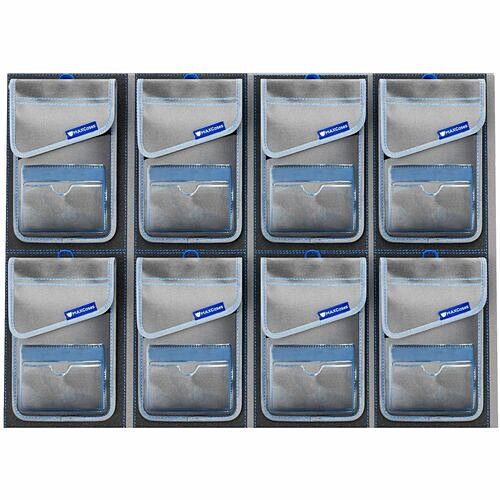 Maxcases MCOPPBLK Racks & Organizers Maxcases Shield Phone Pouch Organizer, 16 Count Capacity, Wall Or Door Mountable, Foldable For Table 850072784441