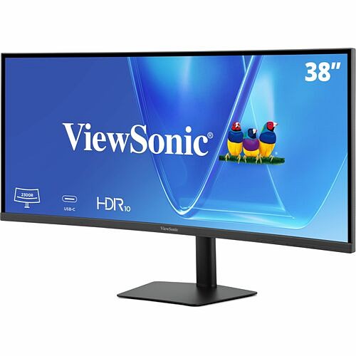 Viewsonic VG3820C Monitors Viewsonic Vg3820c 38" Class Wqhd+ Curved Screen Led Monitor - 21:9 - 37.5" Viewable - In-plane Switc 766907032147
