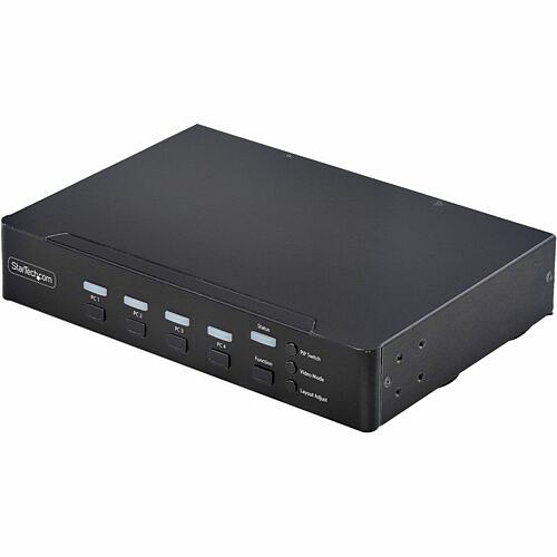 Startech P4AD122M-KVM-SWITCH KVM Switchboxes Startech 4-port Displayport Kvm Switch With Mouse Roaming And Multi-view / Picture-in-picture, 4k 60 P4ad122mkvmswitch 065030908481