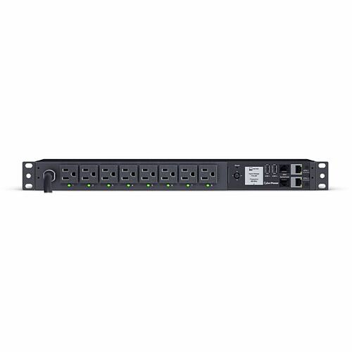 CyberPower PDU41001G PDUs Cyberpower Pdu41001g Single Phase 100 - 120 Vac 15a Switched - 8 Outlets, 12 Ft, Nema 5-15p, Horizon 649532938216