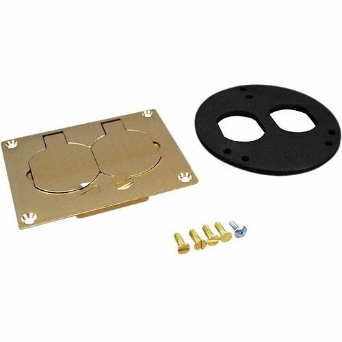Middle Atlantic S125B Faceplates & Mounting Boxes Wiremold Source 1 Cover Plate - 2 X Total Number Of Socket(s) - Flush Mount, Screw Mount - Metallic  786564280521