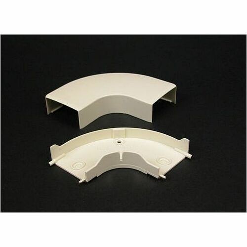 Middle Atlantic PN03F11WH Cable Management Wiremold Eclipse Series - Pn03 Flat Elbow Fitting - White - Elbow - White (pn03f11wh) 786776015218