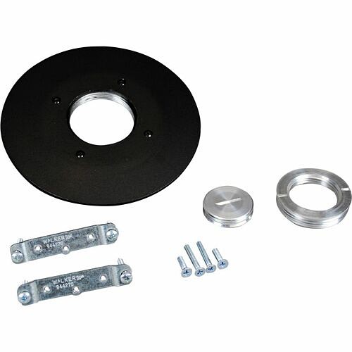 Middle Atlantic PSRC9AMDTCAL Cable Management Wiremold Psrc9 Series Quad Communication Fitting - Poke Thru Device - Aluminum (psrc9amdtcal) 786564009153