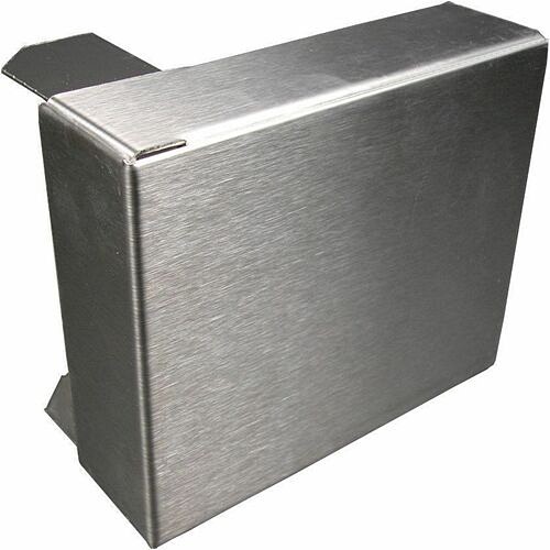 Middle Atlantic S4018 Cable Management Wiremold S4000 External Elbow Fitting - External Elbow Fitting - Stainless Steel (s4018) 786776512434