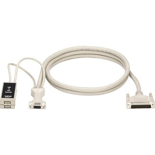 Black Box EHNUSB-0001 Cables Black Box Kvm User Cable - Db25, Vga, Usb, 1-ft. (0.3-m) - Db-25 Male - Hd-15 Female, Type A Usb - 1 Ehnusb0001 822088018391