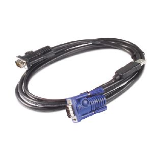 Apc Schneider AP5261 Cables Kvm Usb Cable - Usb 2.0 A - Male - 15 Pin D-sub (db-15),svga - Male - 25feet - B (ap5261) 731304231455