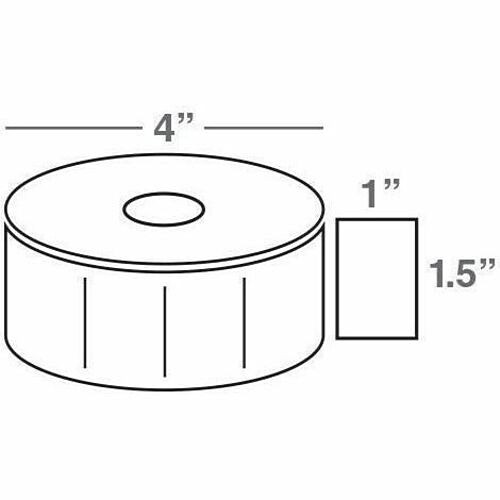 Wasp 633808431082 Labels Wasp W300 Quad Pack Label - 1.5" Width X 1" Length - 4 Pack (633808431082) 633808431082