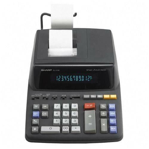 Sharp EL2196BL Calculators El-2196bl 12-digit Printing Calculator SHREL2196BL 074000017924