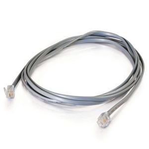 C2g 02970 Cables C2g 7ft Rj11 Modular Telephone Cable - Rj-11 Male - Rj-11 Male - 7ft - Silver (02970) 115971056182
