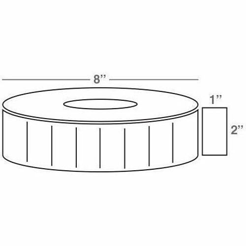 Wasp 633808402921 Labels Wasp 4/pk 2.00insx 1.00ins Dt Paper Label, 8insod (5560/rl) (633808402921) 633808402921