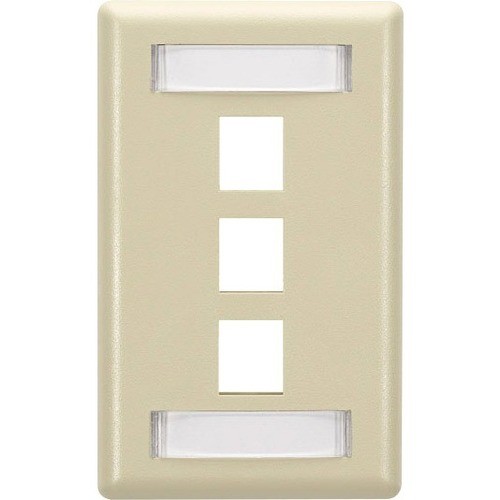 Black Box WPT466 Faceplates & Mounting Boxes Black Box Gigastation2 3 Socket Network Faceplate - 3 X Socket(s) - Ivory (wpt466) 700736518649