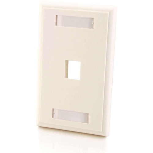 C2g 03410 Faceplates & Mounting Boxes 1 Socket Keystone Network/multimedia Faceplate 757120034100