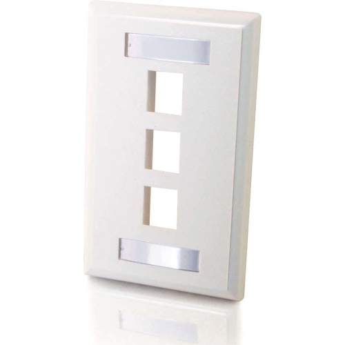 C2g 03412 Faceplates & Mounting Boxes 3 Socket Keystone Network/multimedia Faceplate 818239826151