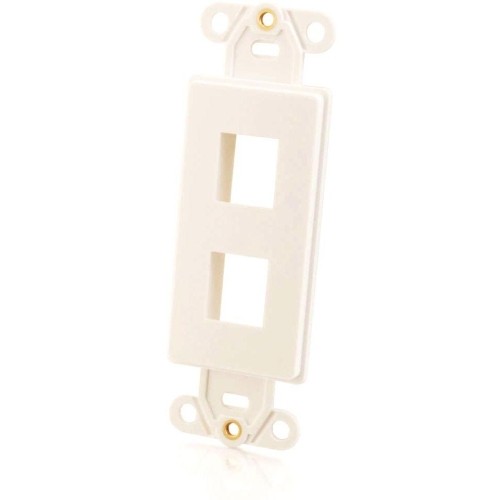 C2g 03721 Faceplates & Mounting Boxes 2 Socket Decorative Multimedia Keystone Insert 757120037217