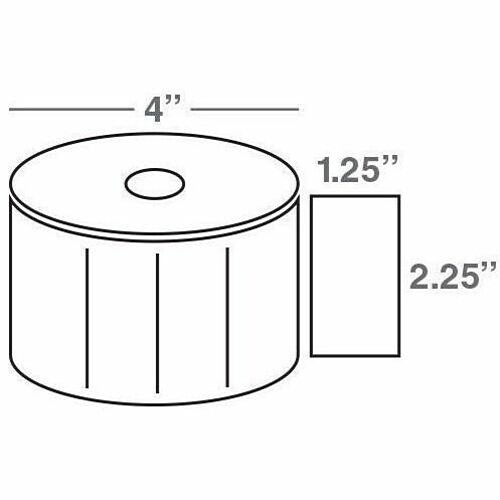 Wasp 633808431280 Labels Wasp W300 Quad Pack Label - 2.25" Width X 1.25" Length (633808431280) 633808431280