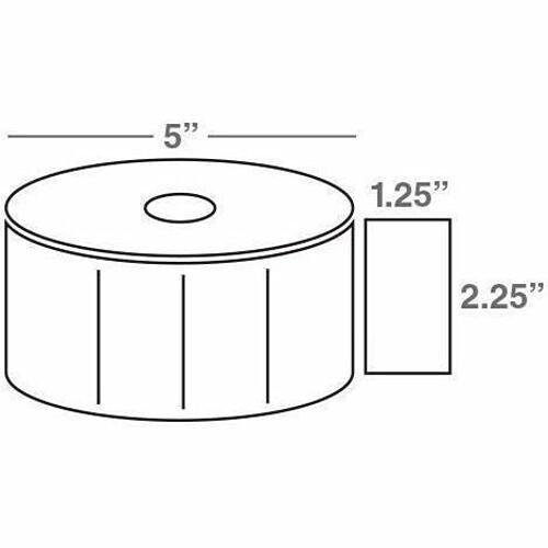 Wasp 633808403072 Labels Wasp Wpl305 Printer Label - 2.25" Width X 1.25" Length - 12 Roll (633808403072) 633808403072