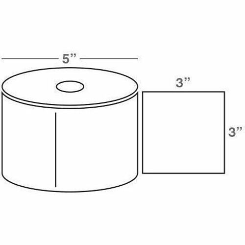 Wasp 633808403089 Labels Wasp Wpl305 Barcode Label - 3" Width X 3" Length - Square - Thermal Transfer - 850 / Roll - 12 / Pac 633808403089
