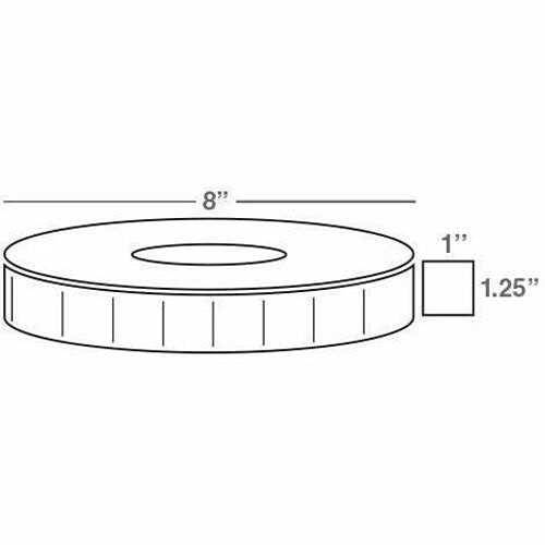 Wasp 633808402907 Labels Wasp Wpl606 Quad Pack Label - 1.25" Width X 1" Length - 4 Roll (633808402907) 633808402907