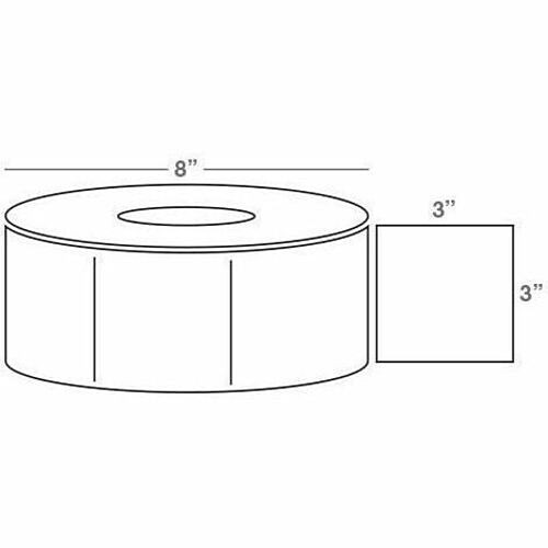 Wasp 633808402846 Labels Wasp Wpl606 Quad Pack Label - 3" Width X 3" Length - 4 Roll (633808402846) 633808402846