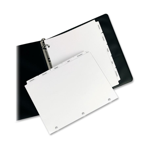 Avery Dennison 20406 Tab Indexes 3-hole Punched Copier Tabs AVE20406 072782204068
