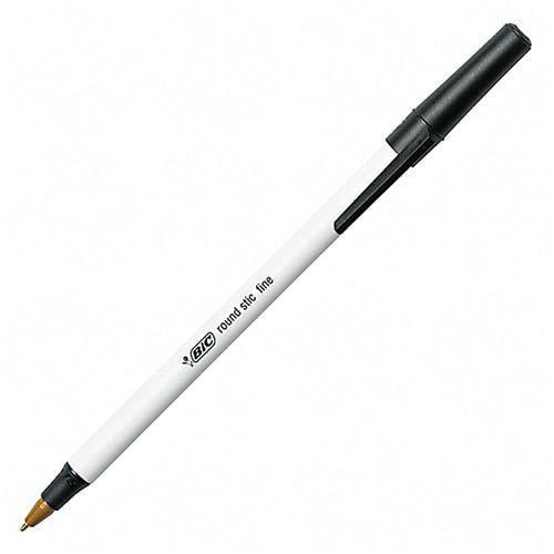 Bic GSF11BLK Pens/Markers/Highlighters Round Stic Ballpoint Pen BICGSF11BK 070330201293