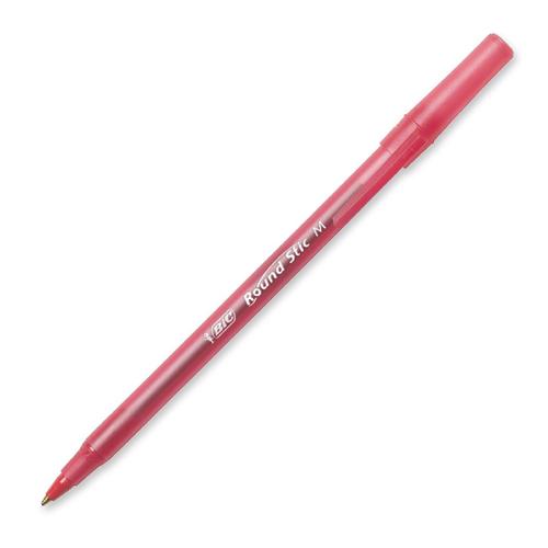 Bic GSM11 RED Pens/Markers/Highlighters Round Stic Ballpoint Pen Gsm11red BICGSM11RD 070330201187