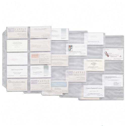 Tops 7856 000 Photo & Business Cards Albums Ring Binder Business Card Refill Sheets 7856000 CRD7856000 638084584620