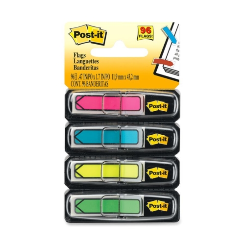 3m 684ARR4 Post-It Post-it Arrow Flags, Assorted Bright Colors, 1/2 In. Wide MMM684ARR4 021200508790