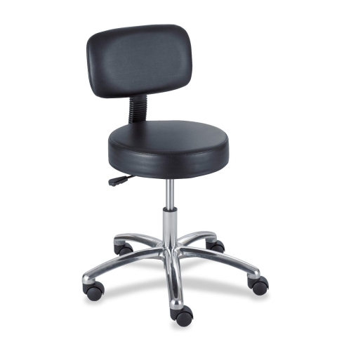Safco 3430BL Chairs & Seating 3430bl Pneumatic Lab Stool With Back SAF3430BL 073555343007