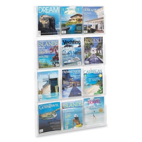 Safco 5602CL Racks & Organizers 12 Pocket Magazine Display Rack SAF5602CL 073555560206