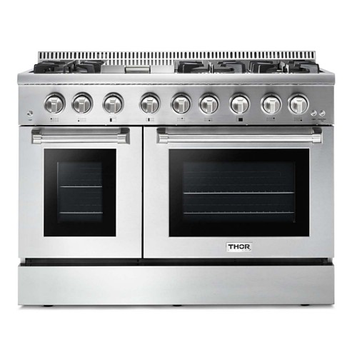 Thor Kitchen HRD4803ULP Uncategorized Thor 48" Professional Dual Fuel Lp Range, Stainless Steel 