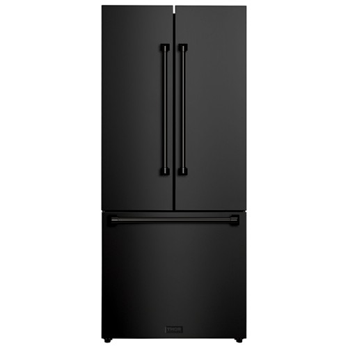 Thor Kitchen RF3017FFD00 Uncategorized Thor 17.5cf French Door Refrigerator, Black 850058622330