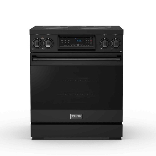 Thor Kitchen RSE30B Uncategorized Thor 30" Gordon Ramsay Electric Range, Black 850058622682