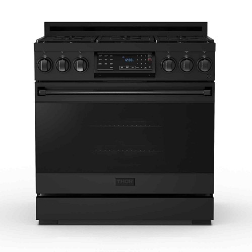 Thor Kitchen RSG36B Uncategorized Thor 36" Gordon Ramsay Gas Range, Black 850058622774