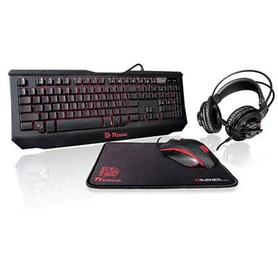 Thermaltake KB-GCK-PLBLUS-01 Uncategorized Thermaltake Kb Kb-gck-plblus-01 Knucker 4 In 1 Gaming Kit Kb Mc Pad He Retail Kbgckplblus01 