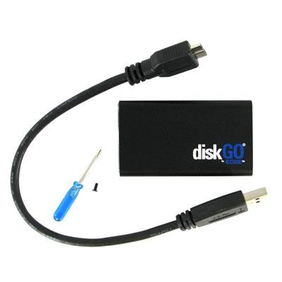 Edge Memory PE240370 Drive Cabinets Edge Diskgo Drive Enclosure - Usb 3.0, Mini-sata Host Interface External - Black - Usb 3.0, Mini-sat 652977240424