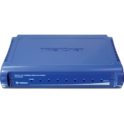 Trendnet TE100-S8 Switches & Bridges Trendnet 8-port Unmanaged 10/100 Mbps Greennet Ethernet Desktop Switch; Te100-s8; 8 X 10/100 Mbps Et Te100s8 031111131239