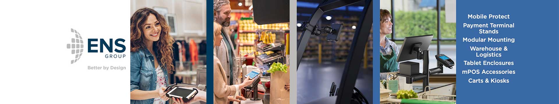 ENS GROUP, PAYMENT TERMINAL STANDS, WAREHOUSE LOGI